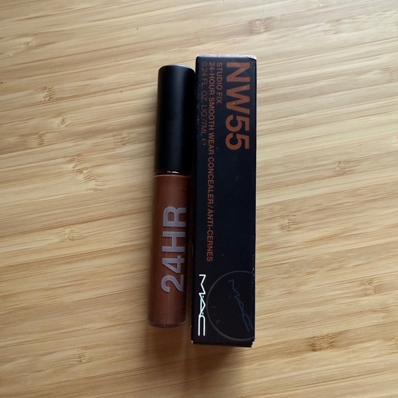 MAC Studio Fix 24-Hour Smooth Wear Concealer NW55 Rich Coffee Red Undertone NWB - Picture 10 of 10
